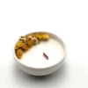 Petite bougie fleurs séchées vanille épicée