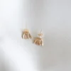 Petites boucles d'oreilles or pampilles