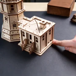 Phare split rock – puzzle 3d en bois