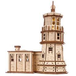 Phare split rock – puzzle 3d en bois