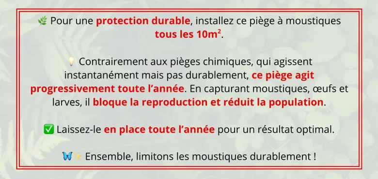 Piège moustique écologique 4 pièces