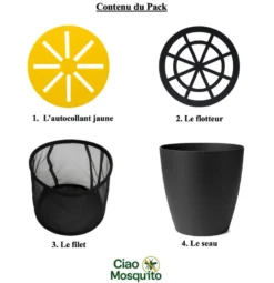 Piège moustique écologique 4 pièces