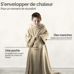Plaid avec manches - enfant