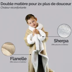 Plaid avec manches - enfant