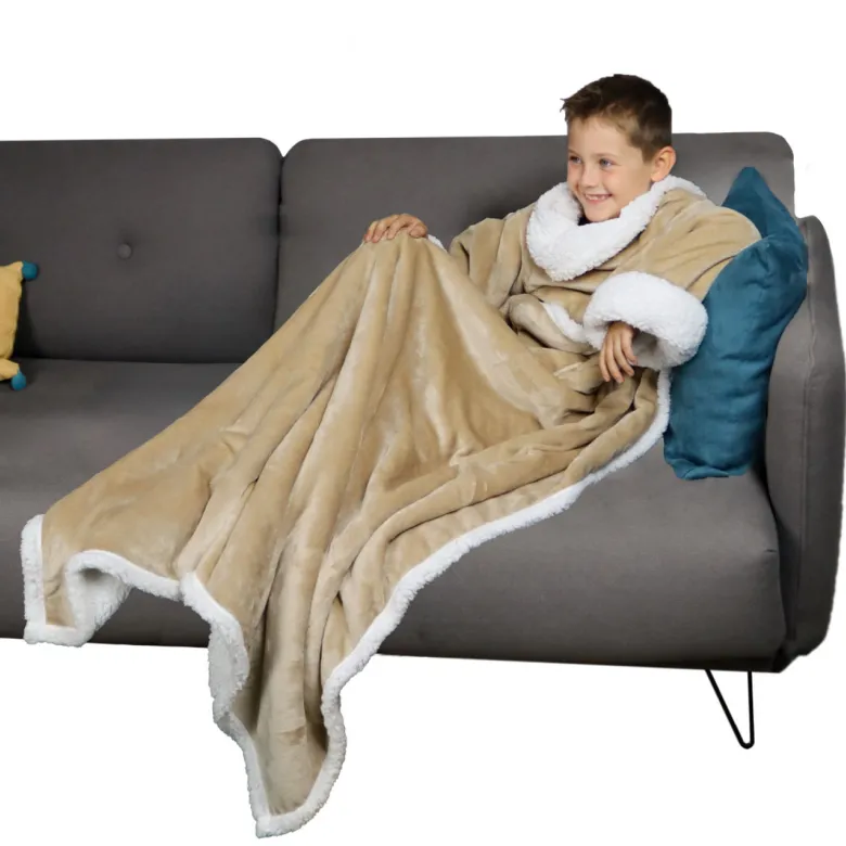 Plaid avec manches - enfant