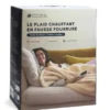 Plaid chauffant fausse fourrure recyclée