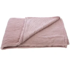 Plaid cocoon vieux rose 130x170 cm