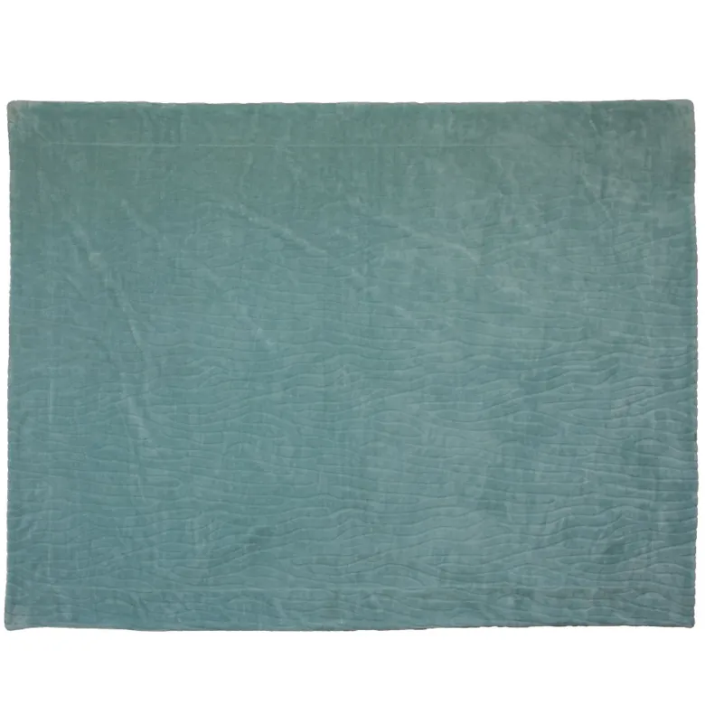 Plaid lou bleu glacier 130x170 cm