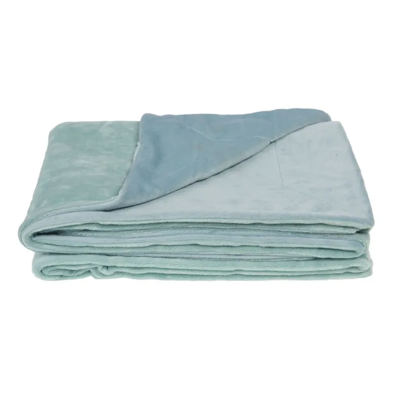 Plaid lou bleu glacier 130x170 cm