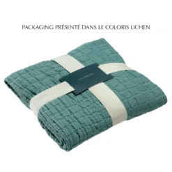 Plaid stonewashed swami blanc 130 x 200…