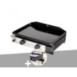 Plancha gaz 2 brûleurs solia 200 - somagic + support balcon
