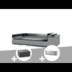 Plancha gaz premium 75 acier avec housse et couvercle pour plancha - forge adour