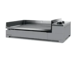 Plancha à gaz premium 60 chassis acier noir et gris - forge adour