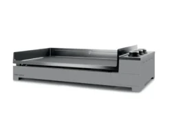 Plancha gaz premium 75 chassis acier noir et gris - forge adour
