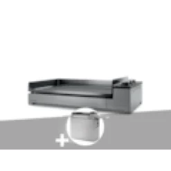 Plancha gaz premium 75 inox avec chariot - forge adour