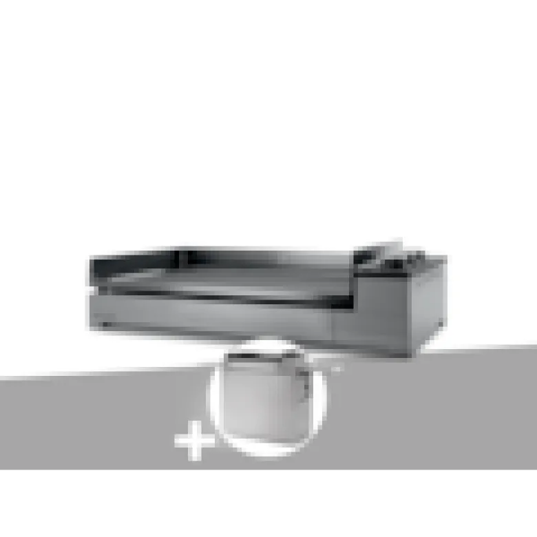 Plancha gaz premium 75 inox avec chariot - forge adour