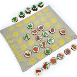 4 à planter jeu en bois fruits & légumes