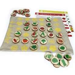 4 à planter jeu en bois fruits & légumes