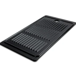 Plaque de cuisson réversible en fonte émaillée pour barbecue à gaz 4 feux