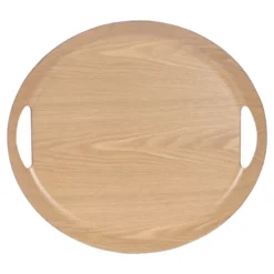 Plateau ovale 46x41 cm naturel