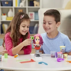 Play-doh salon de coiffure coiffeur créa