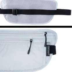 Pochette de sécurité cocoon rfid travel waist wallet grise