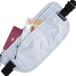 Pochette de sécurité cocoon rfid travel waist wallet grise