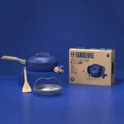 Poêle 8 en 1 La Fabuleuse 24 cm Bleu