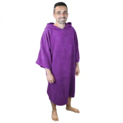 Poncho adulte , sortie de bain - violet