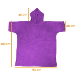 Poncho adulte , sortie de bain - violet
