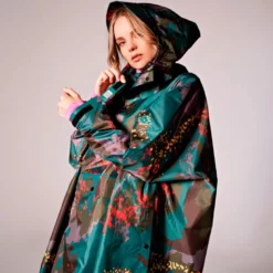 Poncho de pluie recyclé Rainkiss Forêt