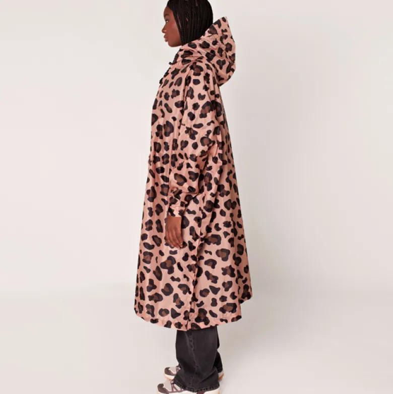 Poncho de pluie recyclé Rainkiss Léopard