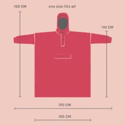 Poncho de pluie recyclé Rainkiss Léopard