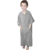 Poncho enfant , sortie de bain - gris