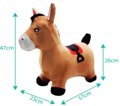 Poney sauteur gonflable avec housse