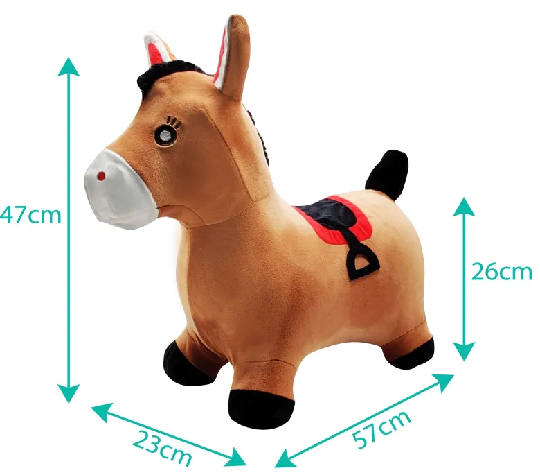 Poney sauteur gonflable avec housse