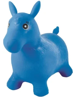 Poney sauteur gonflable bleu