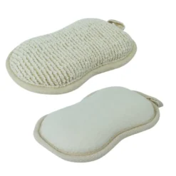 Éponge exfoliante - fibre de bambou 16cm
