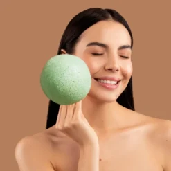 Éponge konjac naturelle à l'aloe vera