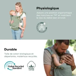 Porte-bébé évolutif moov & boost vert Vert