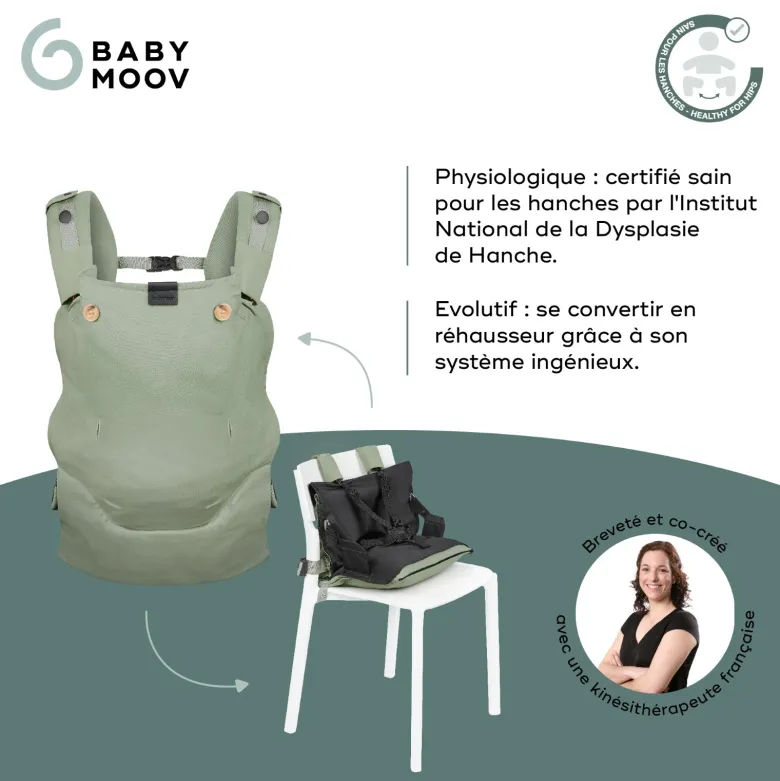 Porte-bébé évolutif moov & boost vert Vert