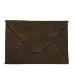 Porte-documents cuir marcel café