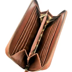 Portefeuille cuir ami café