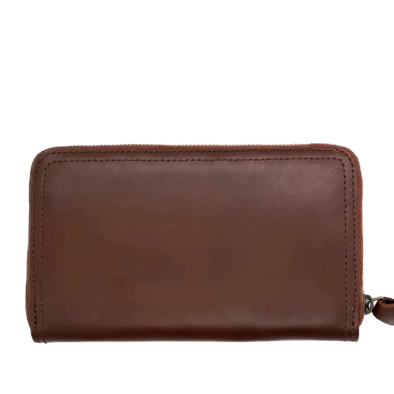 Portefeuille cuir ami café