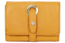 Porte-feuille femme katana cuir sauvage k753105 Camel