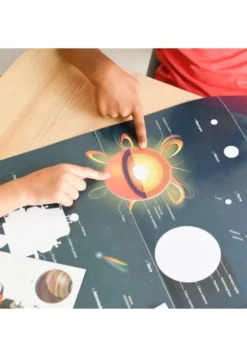 Poster découverte avec stickers astronom