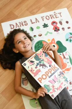 Poster en stickers - forêt - 3-8 ans