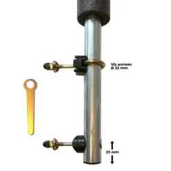 Poteau de filet trampoline ø32 mm punchi
