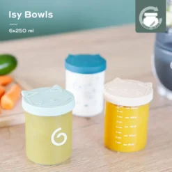 6 pots de conservation en verre isybowls