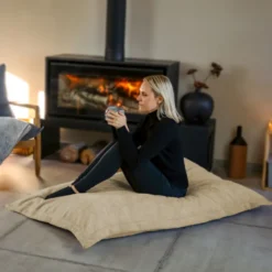 Pouf d'intérieur - beige